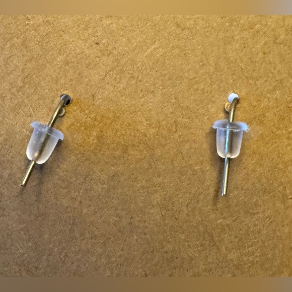 Butterfly Wing Earrings in Black and Orange - Picture 3 of 3